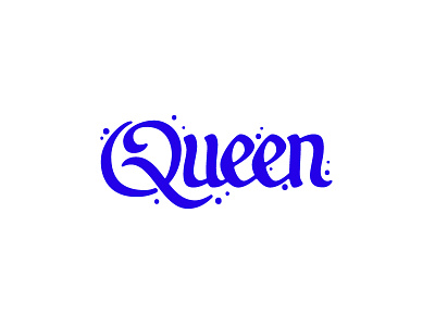 Queen branding california caligraphy cannabis hand style lettering queen type typography