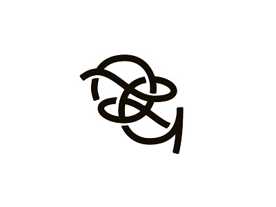Q + G Monogram feminine illustration lettering lockup logo mark monogram type