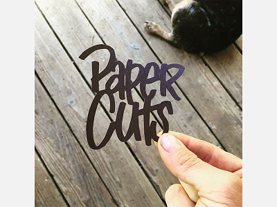 Paper Cuts hand style illustration lettering marker paper paper cut rad tactile type