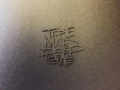 Mad Deep 3d black deep exacto illustration instagram lettering love paper typography