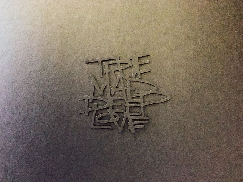 Mad Deep illustration 3d black deep instagram exacto paper typography lettering love