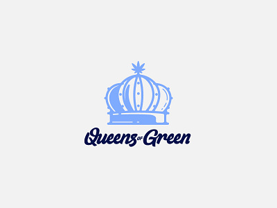 All Rise! brand identity california cannabis crown green hand lettering leaf lettering logo queen script word mark