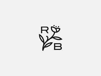 Rogue Blossom Cannabis Farm blossom brand identity cannabis farm flower icon leaf line drawing logo stamp