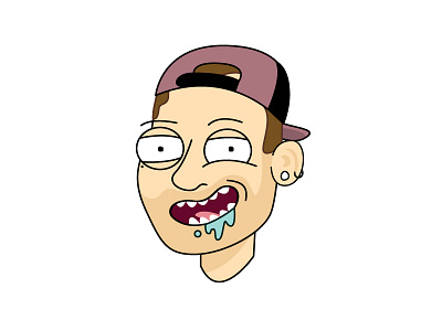 Schwiffty hat illustration paul amerson person rick and morty