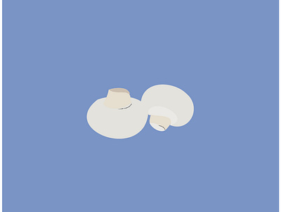 Button Mushrooms beauty button mushrooms design health illustration logo vector vectorillustration vegetables