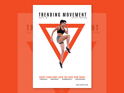 Fitness Flyer Design art branding design flyer design graphic design poster design typography vector