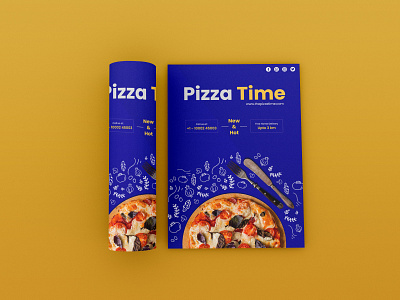 Pizza Restaurant - Flyer Design banner design branding flyer design graphic design poster design typography