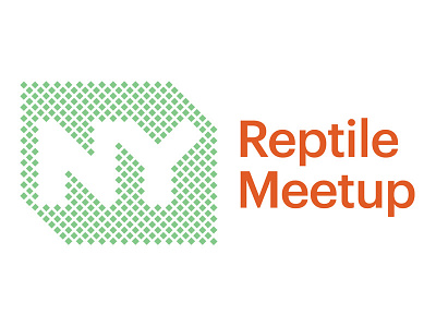 NY Reptile Meetup logo grid logotype meetup reptile scales