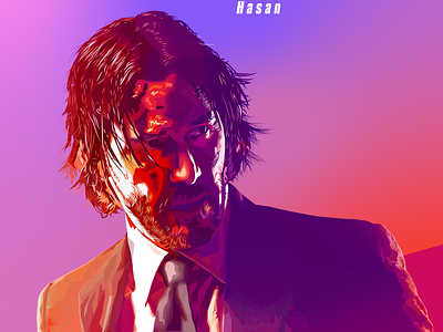 John Wick Portrait Poster