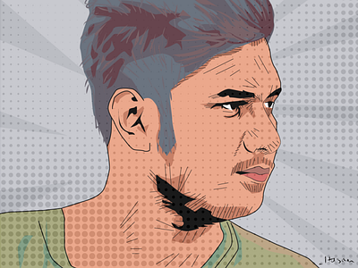 Comic Style Vector Portrait