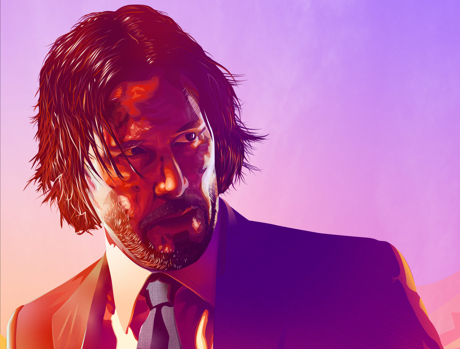 John Wick Keanu Reeves Vector Artwork by Mehdi Hasan Sakib on Dribbble