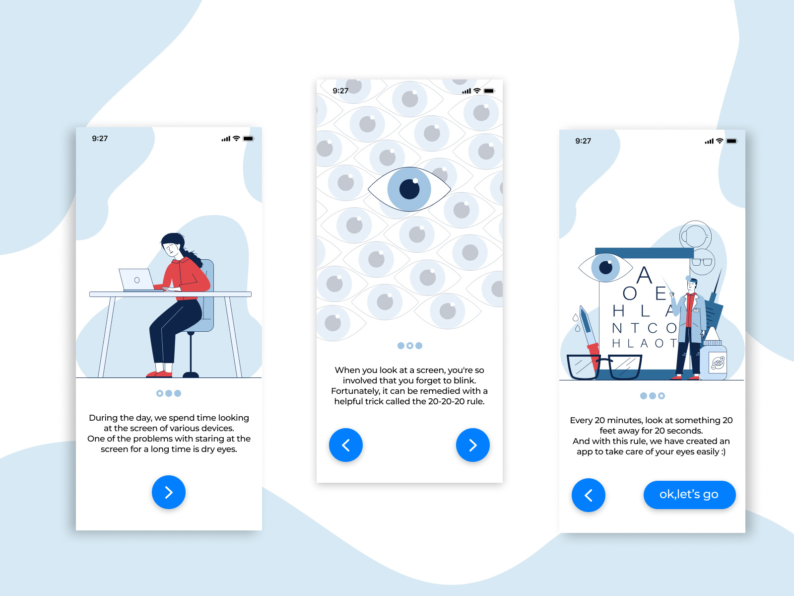 eye care apppart 1 by Amir Hossein on Dribbble