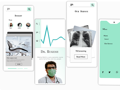 Medical mobile design app design ui ux web website