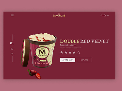 Magnum landing page concept one.