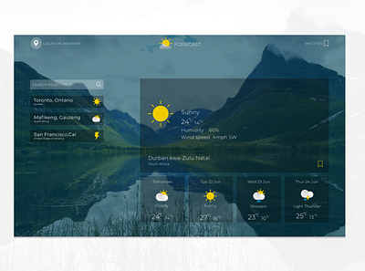 forecast web app. collaboration with @dev_mille. branding design illustration logo minimal ui ux web web design website