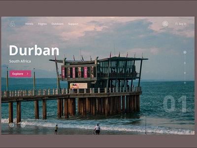 Durban traveling website design branding design illustration logo minimal ui ux web web design website