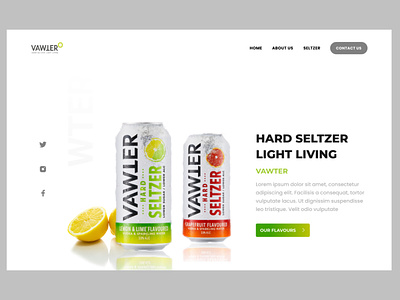 Vawter seltzer website design.