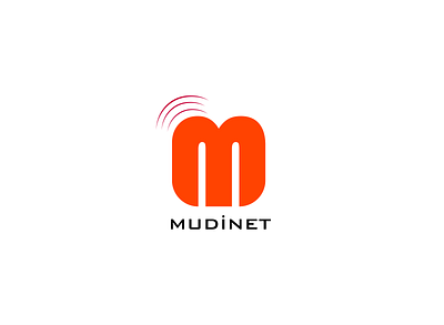 Mudinet design logo logo design logodesign logotype m network orange orange logo