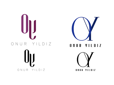 Name Logo (Onur Yıldız) logo logo design logotype name name card name logo o type typeface typography y