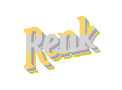 renk(color) color renk typogaphy