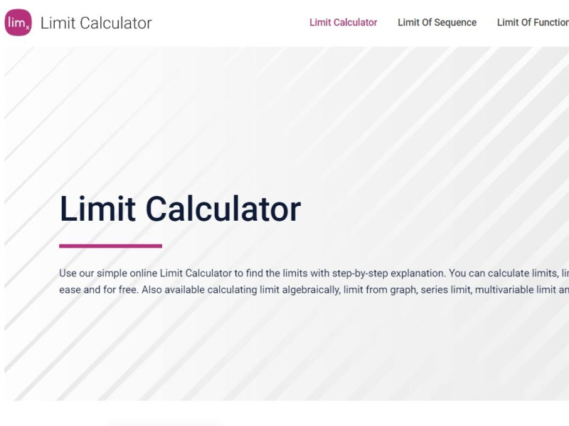 Limit Calculator by Kerry on Dribbble