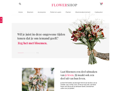 Flowershop branding color colorful design flower flowers ux web webdesig webshop