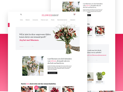 Flowershop branding color colorful design flower flowers logo web webdesig webshop