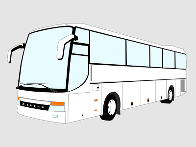 Bus Setra 315 GT HD bus draw drawing setra