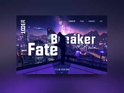 Fate Breaker character city cityscape concept fate graphic design graphicdesign night photomanipulation roof ui