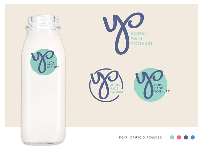 (Yo)ghurt Brand brand logo milk bottle packaging typography yoghurt