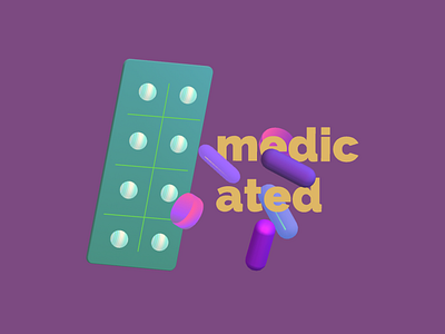 medicated 3D illustration