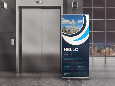 Roll up banner Template