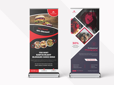 Creative Roll Up Banner Design