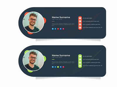 Email signature template design