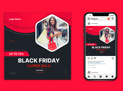 Black Friday Instagram Post Collection black friday black friday sale branding business corporate instagram post instagram post design logo logodesign post collection post collection post design social media design template