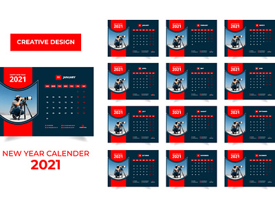 Modern 2021 desk calendar design template calendar calendar 2021 calendar design corporate corporate calendar creative calendar design desk calendar desk calendar 2021 happy new year 2021 horizontal calendar logo new year social media design