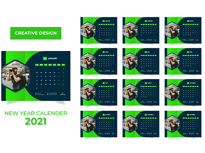 2021 Desk Calendar Design