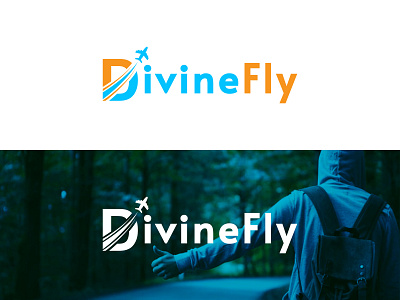 Divinefly logo design aeroplane logo aircraft logo app logo logo design plane logo tour logo tourism logo travel agency travel agency logo traveling travellogo