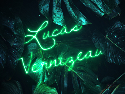 Neon logo - Lucas Vernizeau