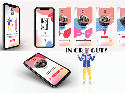 Dating app app design flat graphic design illustration illustrator typography ui vector