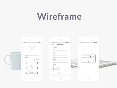 Registration form account app apple design figma ios logo profile ui wireframing
