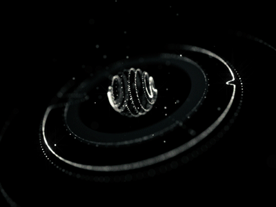 exercise after effects animated animation blink blink futuristic gif loop particles space universe