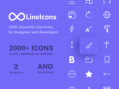 Free Line Icons branding design developer icon illustration line line icons svg ui ux vector web