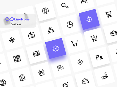 Download Free Business Icons By Lineicons On Dribbble