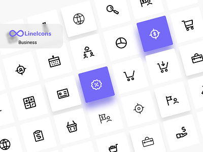 Free Business Icons branding business design icon icon design icons iconset illustration line icons svg ux vector