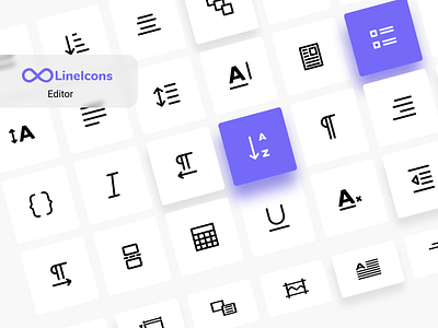 Text Editor Icons design editor icon icon pack icons iconset line icons svg text editor ux vector
