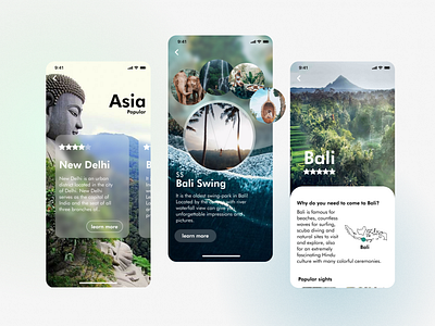 Traveling app animation