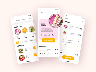 Food delivery app animation cart design food delivery mobile app shopping ui ux