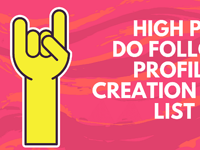 High PR Do Follow Profile citation websites post banner banner blog design seo