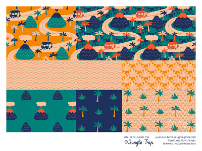 Jungle Trip Kids´ Bedding Textiles Collection children collection design fabric illustration jungle kid minimalist pattern pattern design pattern licensing print print on demand textile toddler trip vacation vector